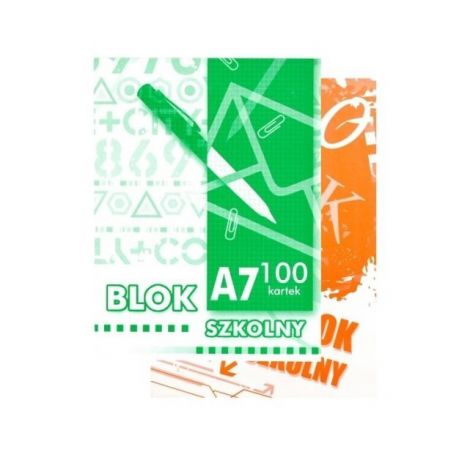 Blok biurowy listowy Kreska A7/96 kratka - 2